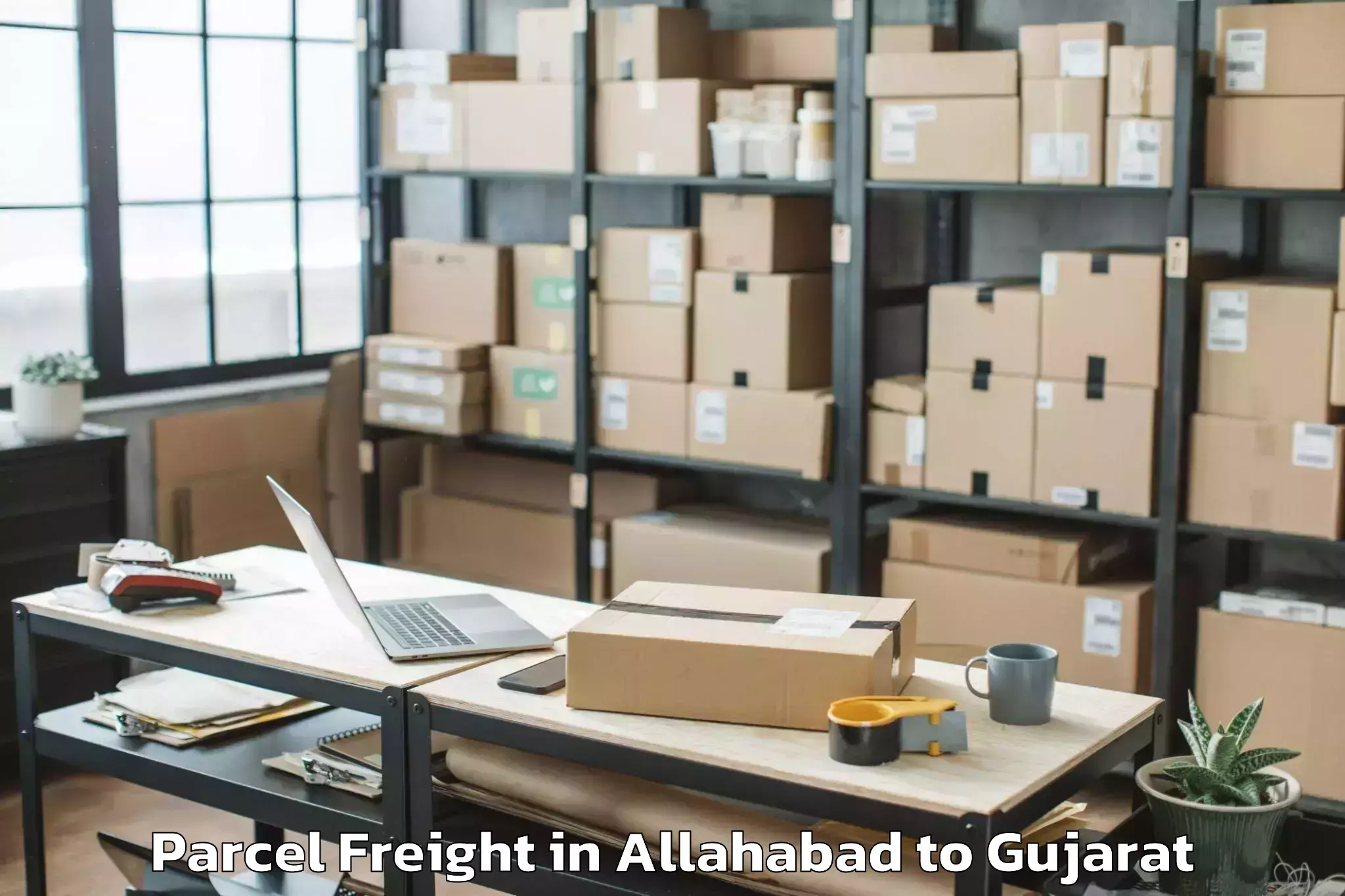 Book Your Allahabad to Sutrapada Parcel Freight Today